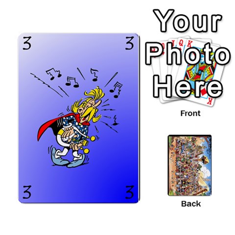 King Asterix Battleline Deck1 By Alvise Fiume Front - SpadeK