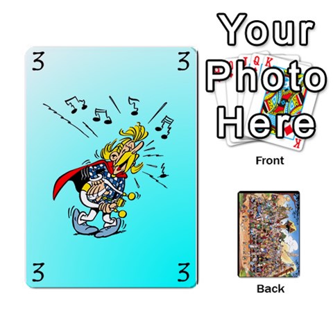 Asterix Battleline Deck1 By Alvise Fiume Front - Heart9