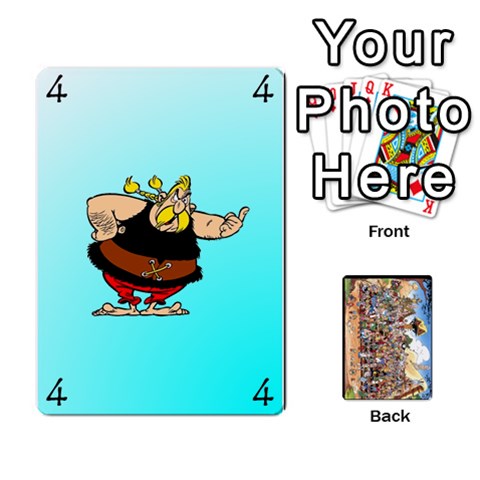 Asterix Battleline Deck1 By Alvise Fiume Front - Heart10