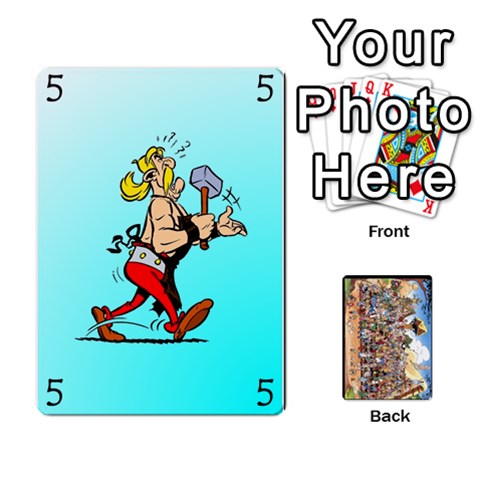 Jack Asterix Battleline Deck1 By Alvise Fiume Front - HeartJ