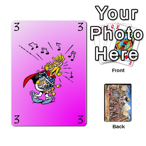 Ace Asterix Battleline Deck1 By Alvise Fiume Front - DiamondA