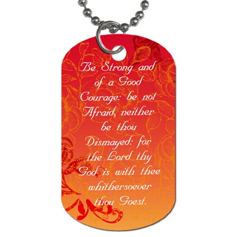 Ym/yw Dog Tag By Amber Front