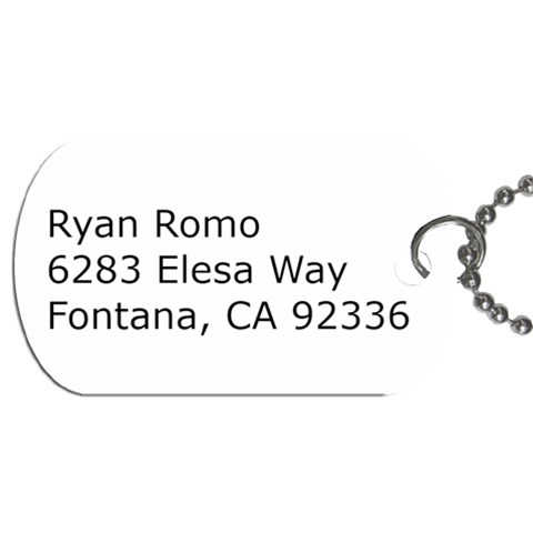 Dog Tag By Ryan Front