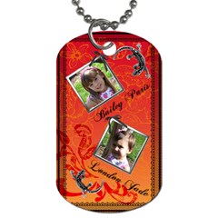 girls dogtag2 - Dog Tag (One Side)