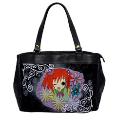 chica naranja - Oversize Office Handbag
