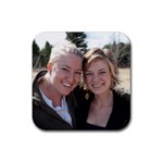 bethanne and me coaster - Rubber Coaster (Square)