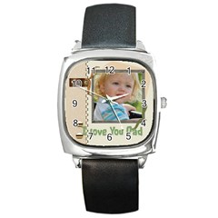 Dad i love you - Square Metal Watch