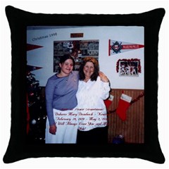 pillow - Throw Pillow Case (Black)