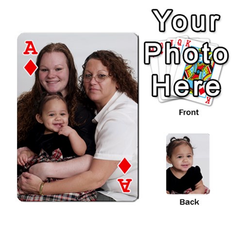 Ace Des Cards By Chantal Cooper Front - DiamondA