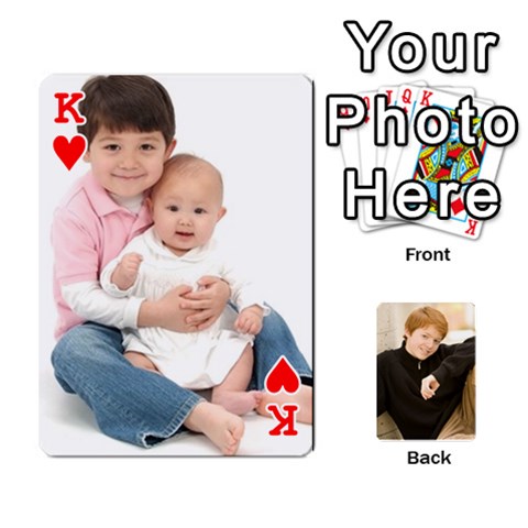 King Family Cards Front - HeartK