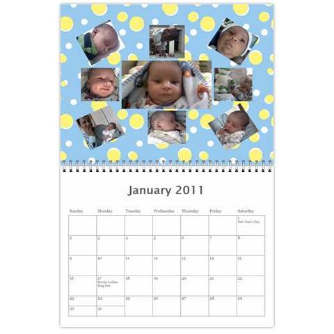 Adam s Calendar By Deanna Jan 2011