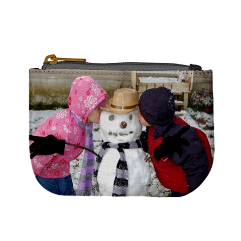 Coin Purse Kids And Snowman By Faith Hale Front