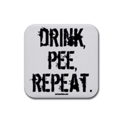 DRINK PEE REPEAT - Rubber Coaster (Square)