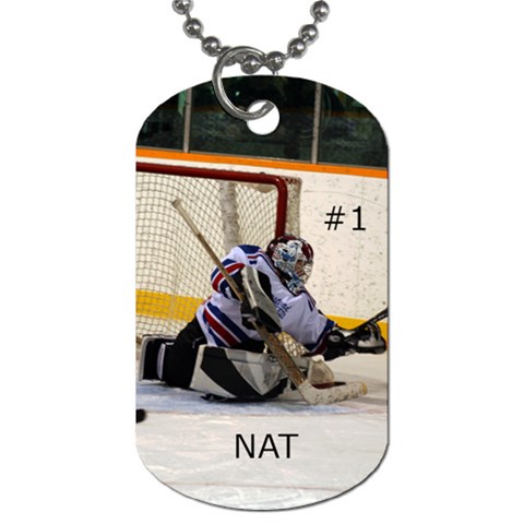 Goalie Dogtags By Natalie Paquin Back