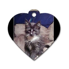 Poohkittae Has My Heart - Dog Tag Heart (One Side)