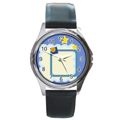 little star - Round Metal Watch