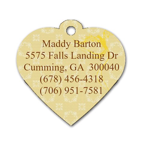Maddy Tag By Michael Barton Back