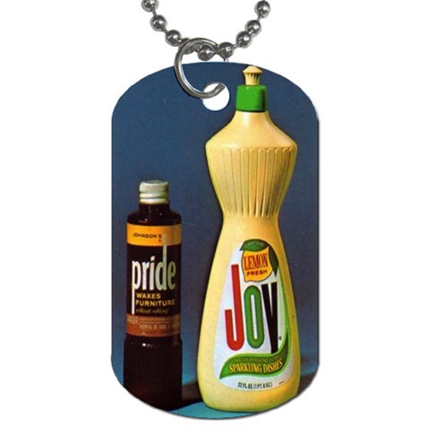 Louie And Pride And Joy Dog Tag By Roger Garstang Front