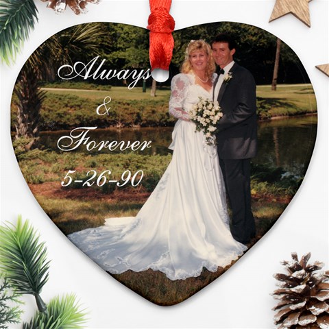 Maria & Dave Ornament By Maria Back