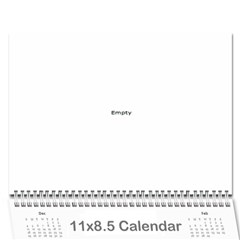 calander2010 - Wall Calendar 11  x 8.5  (12-Months)