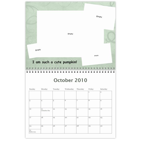 Calander2010 By Diana Sprague Oct 2010