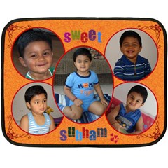 subham - Two Sides Fleece Blanket (Mini)