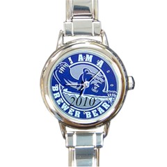 brewer - Round Italian Charm Watch