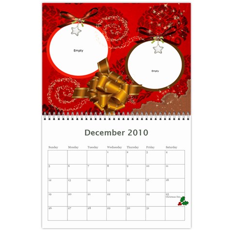 2010 Calendar By Kelly Dec 2010