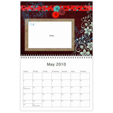 2010 Calendar By Kelly May 2010