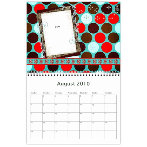 2010 Calendar By Kelly Aug 2010