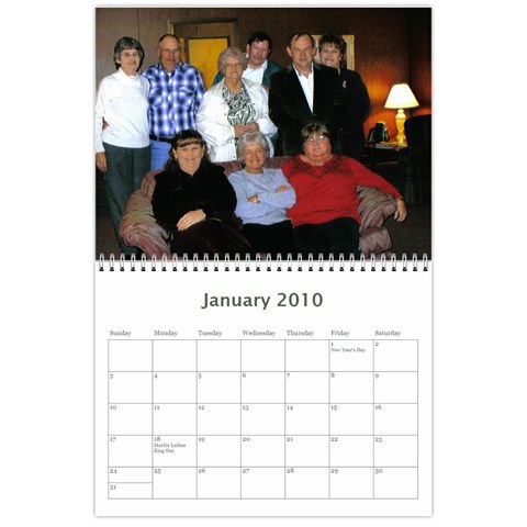 Family Calendar By Matthew Jan 2010