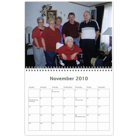 Family Calendar By Matthew Nov 2010