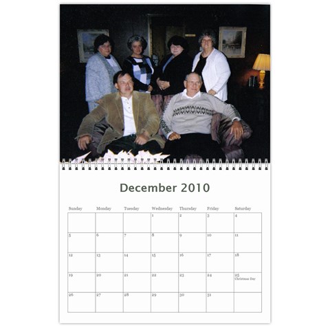 Family Calendar By Matthew Dec 2010