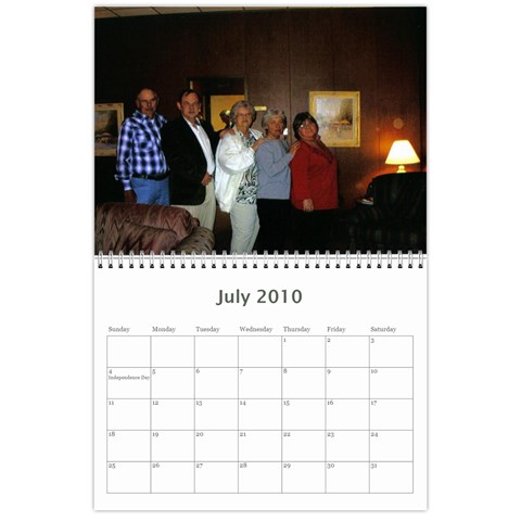 Family Calendar By Matthew Jul 2010