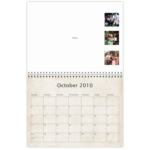 Mum s Calendar By Christine Oct 2010