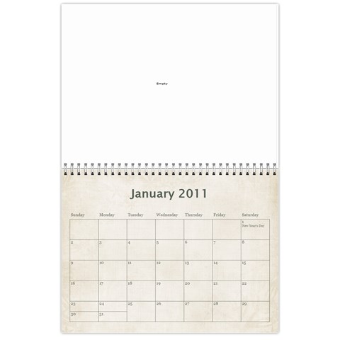 Mum s Calendar By Christine Jan 2011