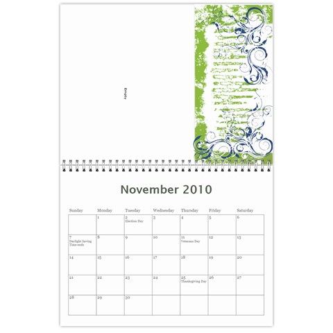 My Parents  2010 Calendar By Melissa Solito Nov 2010