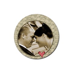 Wedding day! - Rubber Coaster (Round)