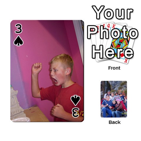 Playing Cards We Made For Cory s Birthday From 2009 By Janice Miller Front - Spade3