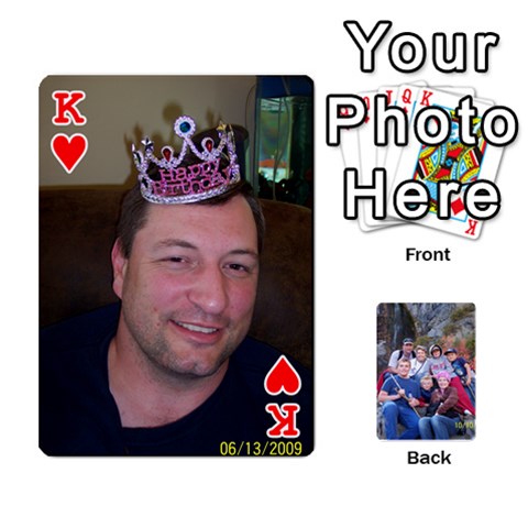 King Playing Cards We Made For Cory s Birthday From 2009 By Janice Miller Front - HeartK