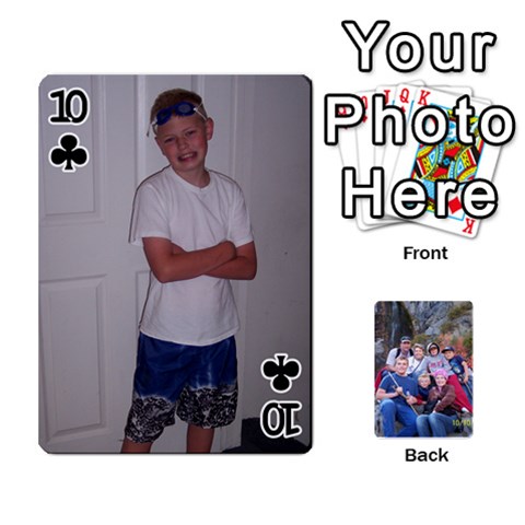 Playing Cards We Made For Cory s Birthday From 2009 By Janice Miller Front - Club10