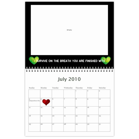 Calendar By Jessica Jul 2010