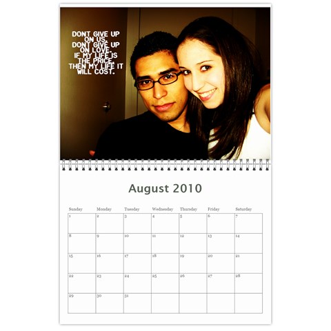 Calendar By Jessica Aug 2010