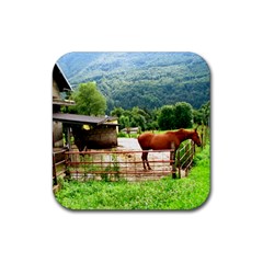 Horse Coaster - Rubber Coaster (Square)