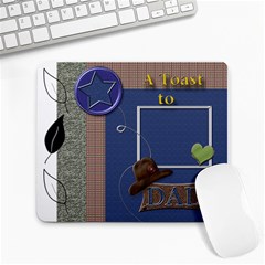 A Toast to DAD - Large Mousepad