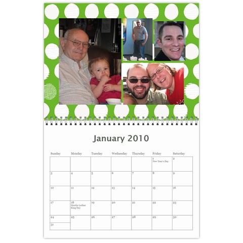 Gleason Calendar By Joy Jan 2010