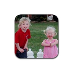 Deston and Georgana coaster - Rubber Coaster (Square)