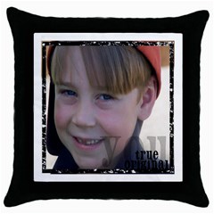 Caleb Throw Pillow - Throw Pillow Case (Black)