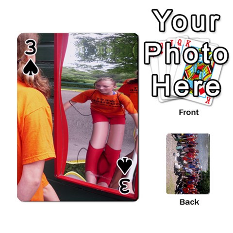 Camp Playing Cards By Megan Front - Spade3