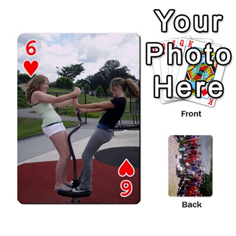 Camp Playing Cards By Megan Front - Heart6